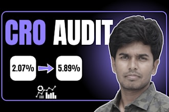 give an indepth cro audit to increase conversion rate from your website