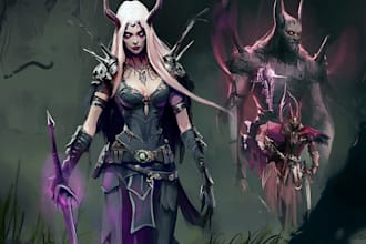 create a dark fantasy character for you
