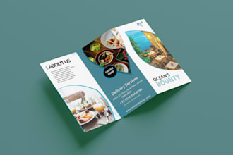 design creative food menu, flyer, brochure