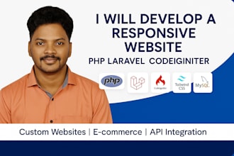 develop a full stack website with laravel vuejs, and modern tech rest