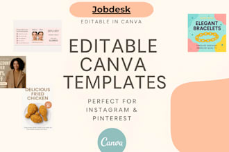 design beautiful and editable canva templates