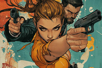 create comic book characters art comic book art cover design
