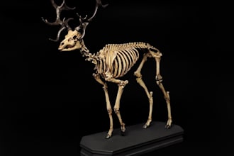 make a skeleton deer figurine