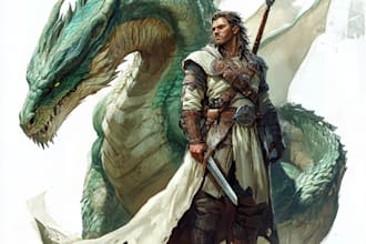 paint your dark fantasy dnd character illustration