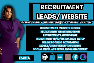 recruitment website,job board website,job staffing website,healthcare website