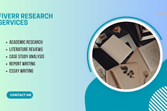 offer research related services in any field