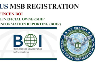 us msb license registration with fincen department, file boir llc annual report