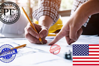 pe stamp oregon, meine, iowa architectural city permit drawing licensed engineer