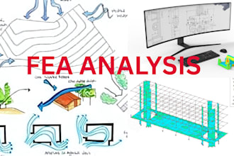 do cfd, fea , thermal, load, stress, and deformation analysis with ansys, abaqus