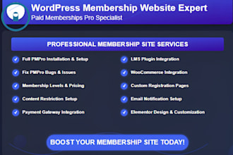 design redesign wordpress membership subscription website paid membership pro