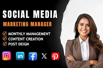 do monthly social media manager VA, content creator etsy shopify marketing