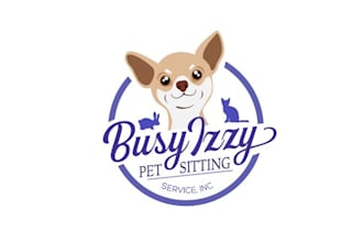 design vibrant unique pet sitting logo