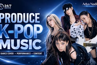 produce kpop music for dance cover, performance, or content