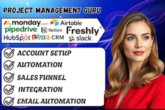 setup hubspot crm airtable monday crm ghl slack freshly zoho crm notion workflow