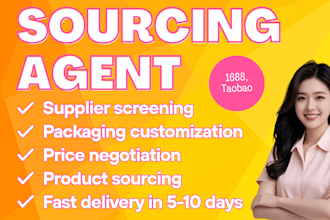 be a sourcing agent,search china suppliers,1688 product sourcing