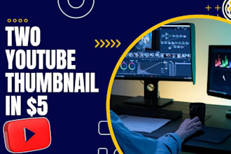 design best youtube thumbnail and fiverr image