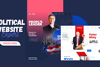 design political campaign and nonprofit websites with donation integration