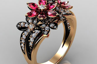 do 3d cad model jewelry design