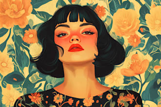 create vintage retro illustration for t shirt design