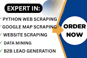 do python website web scraping google map b2b leads generation  data mining