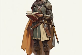 draw character, dnd illustration, or party in