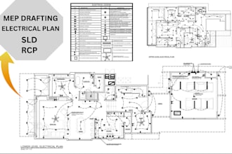 do sld design mep drafting rcp plan and electrical plan