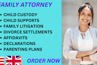 be your family lawyer for divorce, child custody and child support cases