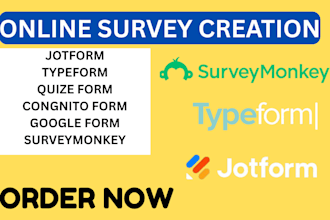 create online survey questionnaire jotform surveymonkey google form cognito form