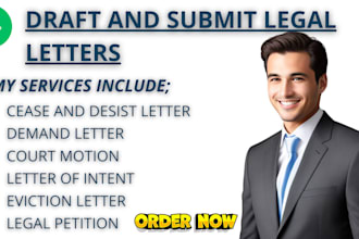 draft a powerful cease and desist letter, debt recovery letter, or legal demand