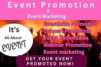 event promotion, ticket sales, eventbrite, concert promotion, webinar marketing