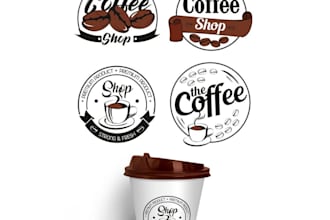 design coffee shop, cafe, bar or restaurant logo