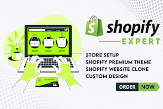do shopify website design, create shopify store or website clone