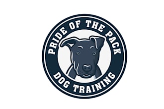 design powerful dog training business logo