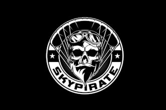 design traditional new adrenaline junky skull logo