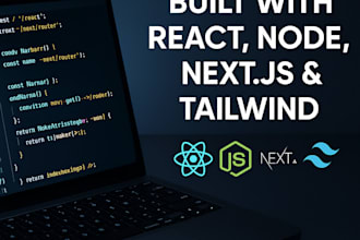 build reactjs website, nodejs apis, nextjs website