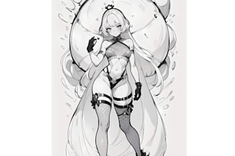 draw high quality 2d lineart illustrations