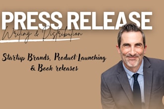 do press release distribution for book release product launch and startup brand