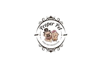 design aesthetics pet product company logo