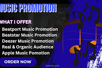 do organic beatport, beatstar music, apple music, tidal, spotify music promotion
