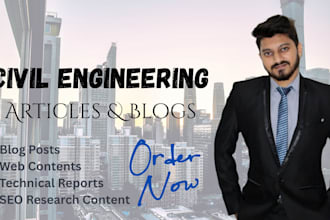 write best civil engineering articles and blogs