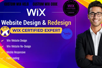 develop wix wix velo wix code wix website design wix website redesign wix studio