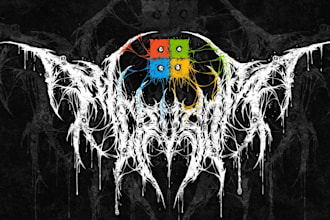 create psychedelic, stoner, rock, metal for your band logo