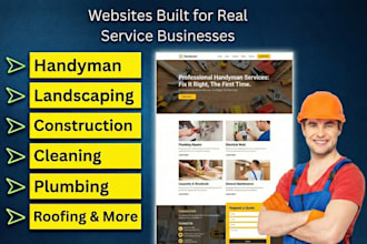 create handyman, roofing, hvac websites to get leads