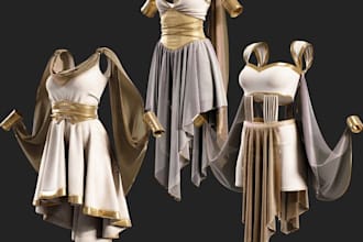 do 3d garment design 3d fashion design t shirt clo 3d texture and 360 animation