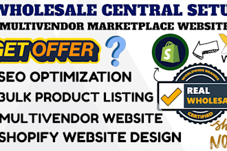 build shopify ecommerce website wholesale central creation bulk product listing