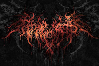 create brutal logo deathmetal deathcore slam goregrind bands