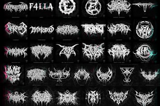 design a brutal death metal logo in my unique style