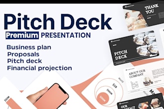 design business presentation investor pitch deck redesign powerpoint deck design