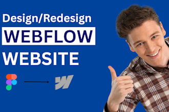 design or develop webflow website, figma to webflow, webflow expert