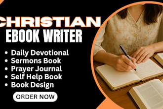 be your christian ebook daily devotional writer  prayer journal design for kdp